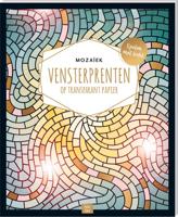 Mozaiek kleurboek Vensterprenten op transparant Papier