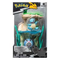 Jazwares Pokémon environment figuren set - poliwag & squirtle