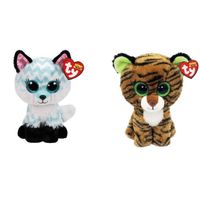 Ty - Knuffel - Beanie Boo's - Atlas Fox & Tiggy Tiger - thumbnail