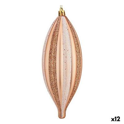Kerst Decoratie Set Krist+ 00904 00904 Koper PVC Uitgerekt 3 x 3 x 18 cm 8,5 x 19 x 3 cm (12 Stuks)