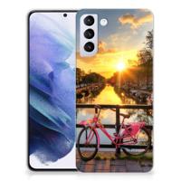 Samsung Galaxy S21 Plus | Silliconen Back Cover | Amsterdamse Grachten