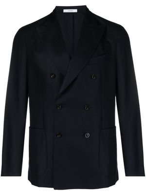 Boglioli blazer croisé à revers pointus - Bleu