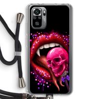 Dodelijk zoet: Xiaomi Redmi Note 10S Transparant Hoesje met koord