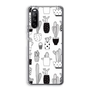 Cactusmotief: Sony Xperia 10 III Transparant Hoesje