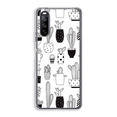 Cactusmotief: Sony Xperia 10 III Transparant Hoesje