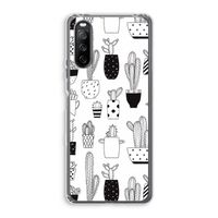Cactusmotief: Sony Xperia 10 III Transparant Hoesje