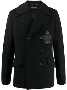 Dolce & Gabbana manteau à boutonnière croisée - Noir