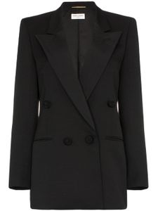 Saint Laurent blazer à boutonnière croisée - Noir