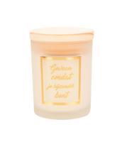 Paperdreams Geurkaars klein goud/wit - bijzonder