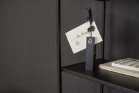 Clip kaarthouder hout zwart