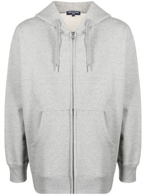 Comme des Garçons Homme veste imprimée à capuche - Gris