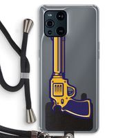 Pew Pew Pew: Oppo Find X3 Pro Transparant Hoesje met koord