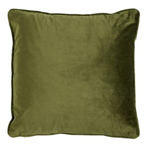 Dutch Decor - FINN - Kussenhoes 45x45 cm - velvet - effen kleur - Chive - groen