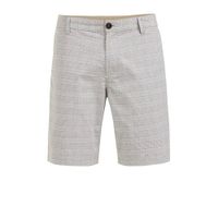 WE Fashion geruite regular fit short greige - thumbnail