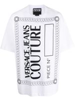 Versace Jeans Couture t-shirt en coton à logo imprimé - Blanc