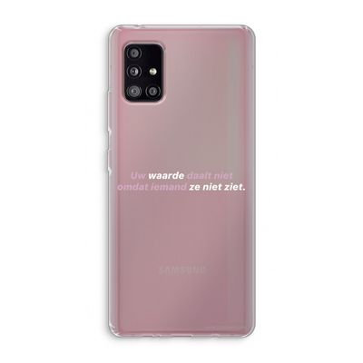 uw waarde daalt niet: Samsung Galaxy A51 5G Transparant Hoesje