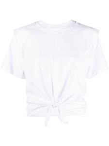 ISABEL MARANT t-shirt à taille nouée - Blanc