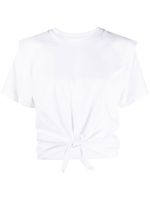 ISABEL MARANT t-shirt à taille nouée - Blanc - thumbnail