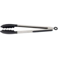 Barbecue tang - kunststof grijpers - RVS - 30 cm - met sluitsysteem - Barbecue benodigdheden