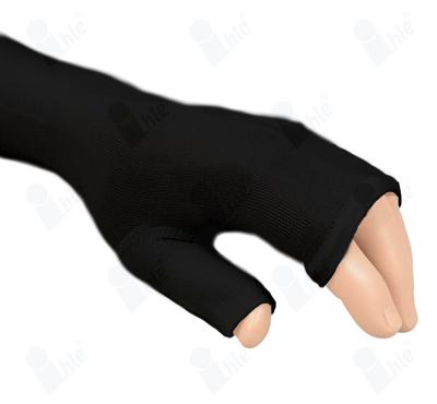Ihle Universele Undersleeve voor Polsbraces - One size - Universeel - Zwart - Met Duimstuk