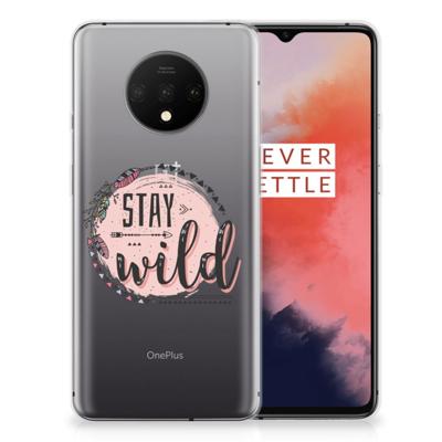 OnePlus 7T Telefoonhoesje met Naam Boho Stay Wild OnePlus 7T Telefoonhoesje met Naam Boho Stay Wild