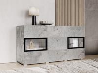 Commode BABEL 2 deuren en 3 lades beton zonder led
