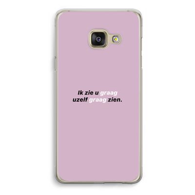 uzelf graag zien: Samsung Galaxy A3 (2016) Transparant Hoesje