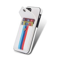 iPhone 8 hoesje - Backcover - Patroon - Pasjeshouder - Portemonnee - Kunstleer - Wit