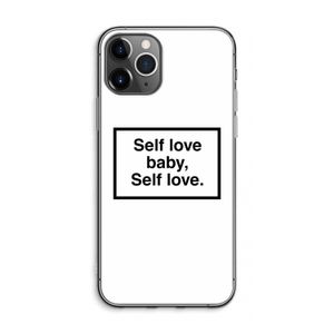 Self love: iPhone 11 Pro Max Transparant Hoesje