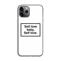 Self love: iPhone 11 Pro Max Transparant Hoesje