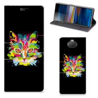 Sony Xperia 10 Magnet Case Cat Color - thumbnail