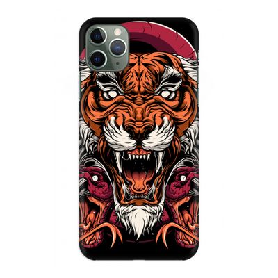 Tiger and Rattlesnakes: Volledig geprint iPhone 11 Pro Max Hoesje