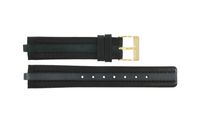 Horlogeband Obaku V111L-Z Leder Zwart 5mm