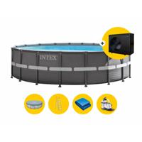 Intex Ultra XTR Frame zwembad - 549 x 132 cm - met warmtepomp, zandfilterpomp en accessoires