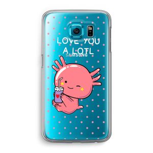 Love You A Lotl: Samsung Galaxy S6 Transparant Hoesje