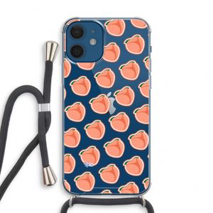 Just peachy: iPhone 12 mini Transparant Hoesje met koord