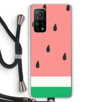 Watermeloen: Xiaomi Mi 10T 5G Transparant Hoesje met koord
