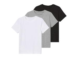 pepperts! 3 kinder t-shirts (158/164, Zwart/grijs/wit)