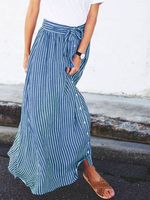 Casual Striped Skirt - thumbnail