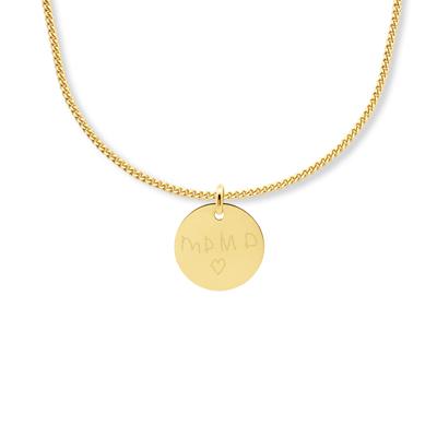 Gepersonaliseerde handschrift ketting -14K GOUD - Goud - 18 mm - Anchor chain