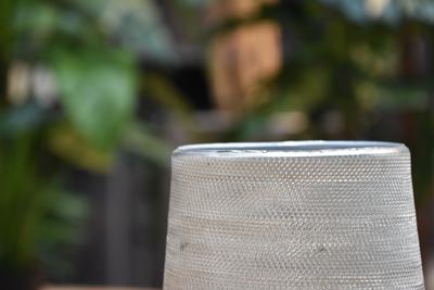 Bloempot Karakter 13x 13 cm - zilver
