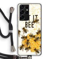 Let it bee: Samsung Galaxy S21 Ultra Transparant Hoesje met koord