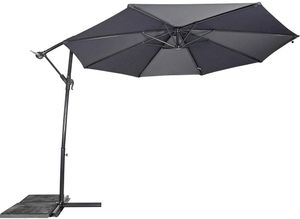 Lesli Living Zweefparasol Gemini Grijs 3mtr