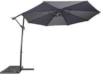 Lesli Living Zweefparasol Gemini Grijs 3mtr