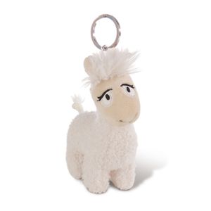 Nici Pluchen Sleutelhanger Lama Lady, 10cm