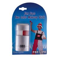 Funny Fashion Schmink stift - landen vlag kleuren - Zwitserland - feest/verkleed thema