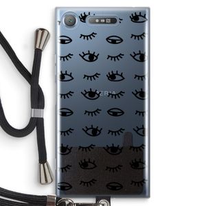 Eye pattern #2: Sony Xperia XZ1 Transparant Hoesje met koord