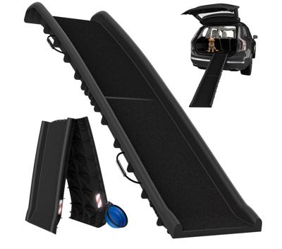 Hondenhelling auto Zwart 156x40x16cm opvouwbaar