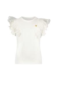 Le Chic Meisjes t-shirt - Noblesse - Off wit