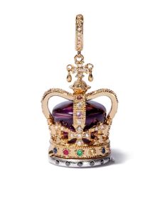 Annoushka pendentif Coronation Crown en or 18ct pavé de diamants